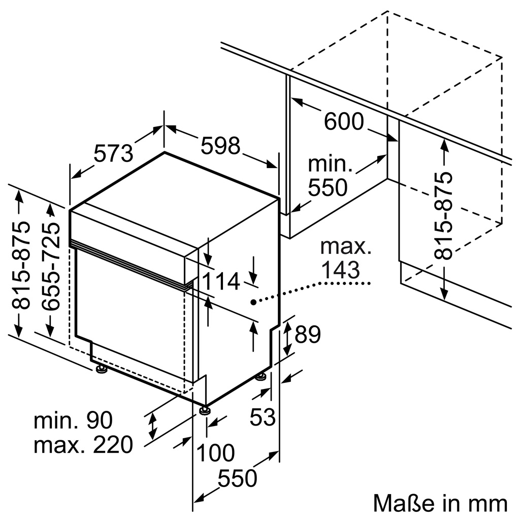 Máy rửa bát bán âm Siemens