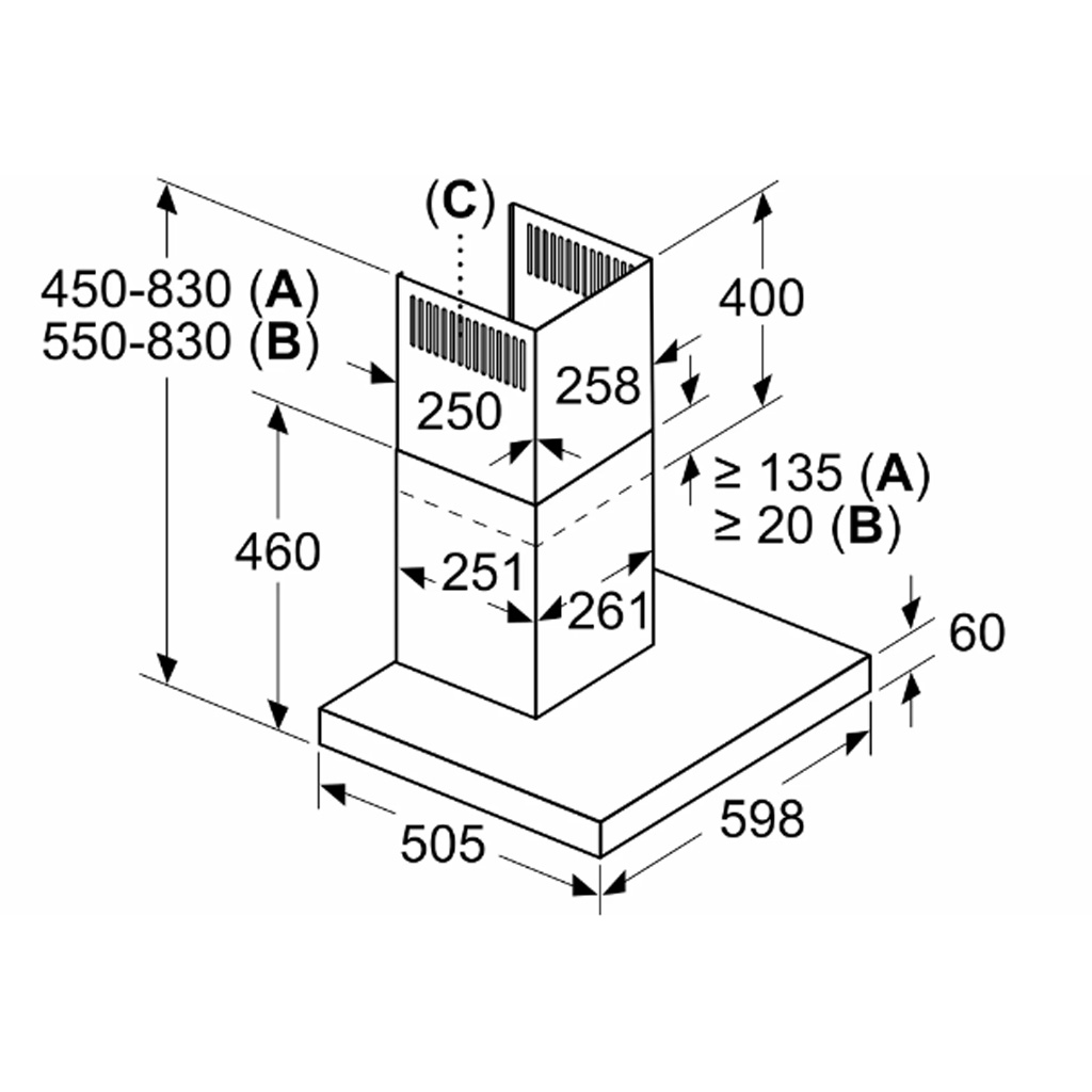 Máy hút mùi Bosch DWB67BK61T