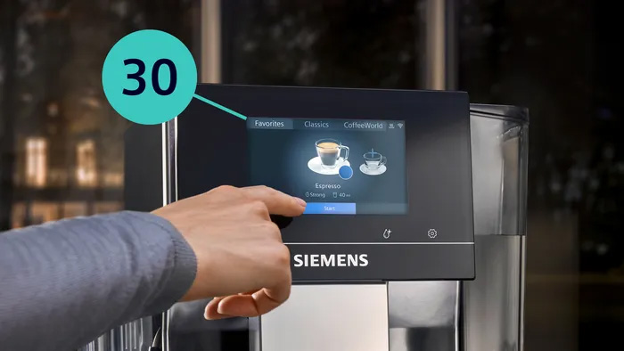 Máy pha cafe siemens 30 loại yêu thích