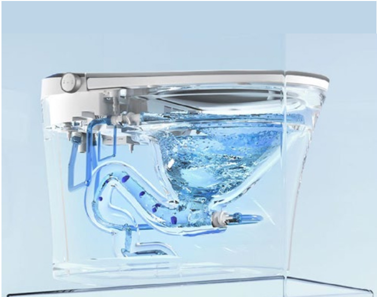 Bồn cầu điện tử hafele automatic flush