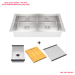 Chậu bếp inox Hafele WS R10 HS25-SSN2S-8644 567.94.057 kèm phụ kiện