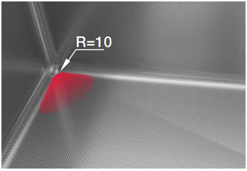 Bán kính chậu R10